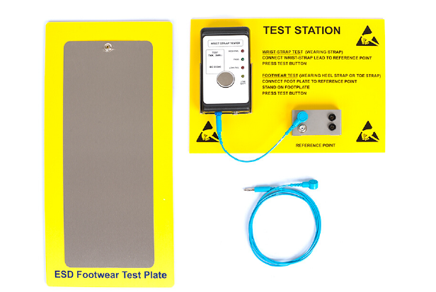 ESD bileklik ve topukluk test cihazı