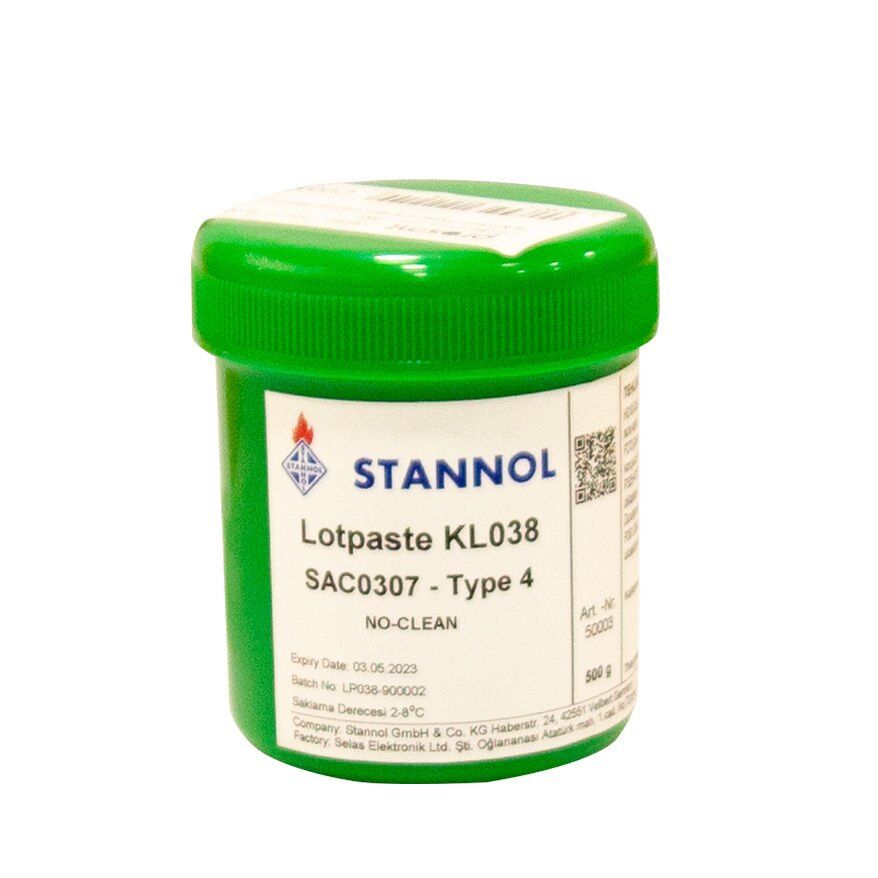 Lotpaste KL038 SAC0307 Type 4 Kurşunsuz  Krem Lehim - 1 KG