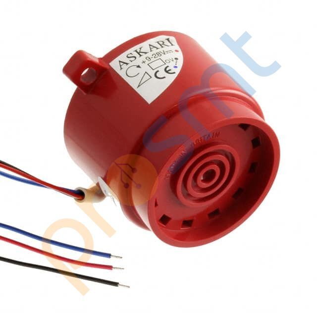 AW-10FR-NSVC SIREN PIEZO INDICATOR 9-28V CHAS - ALARM, BUZZER, SIREN