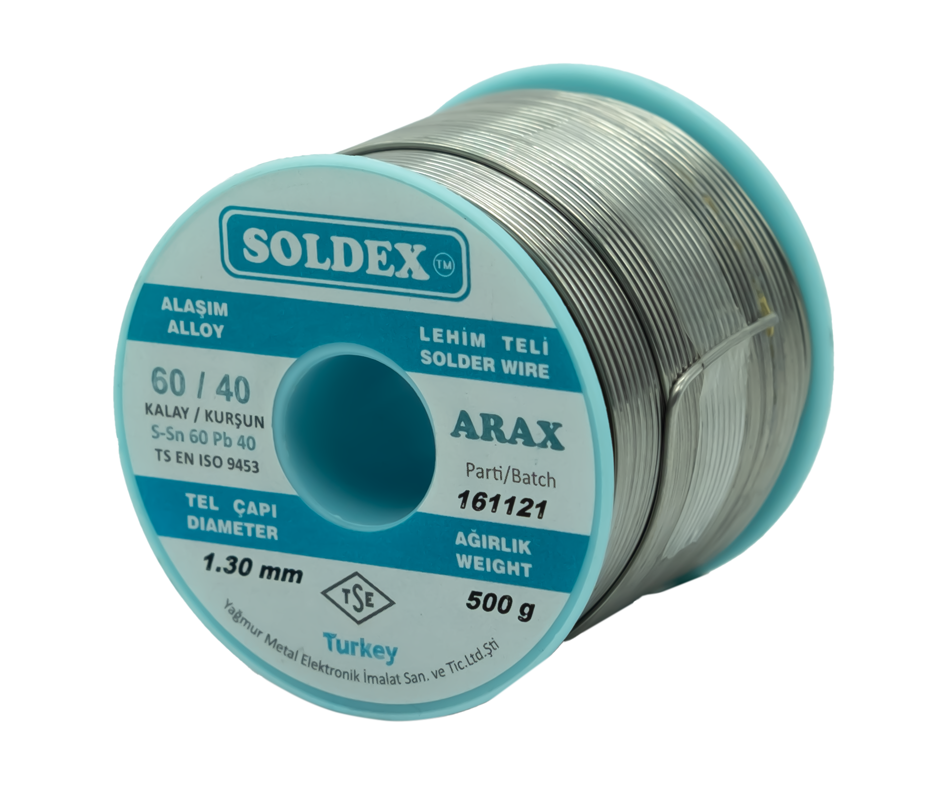 Soldex 1.30mm 500gr Sn60 Pb40 Arax Lehim Teli