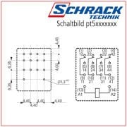 PT570730 230VAC 4 C/O 6A 14pin Endüstriyel Röle